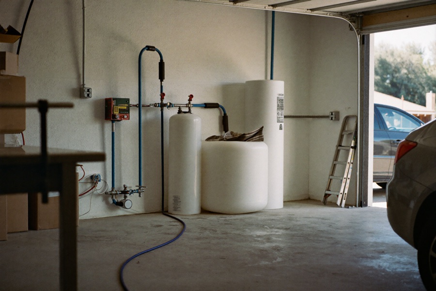 Whole-house water filtration and softener system in a Charlotte, NC home